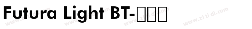 Futura Light BT字体转换